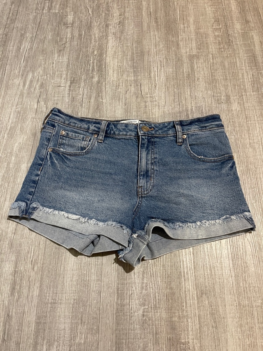 Celebrity Pink Distressed Denim Jean Shorts - Blue
